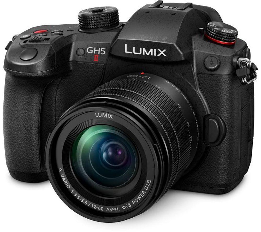 PANASONIC Lumix DC-GH5M2 Mirrorless Camera with 12-60 mm f/3.5-5.6 Lens, Black