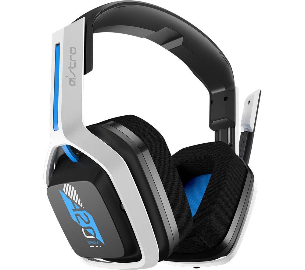 Image of ASTRO A20 Wireless Gaming Headset - Blue & White, Blue,Black,White