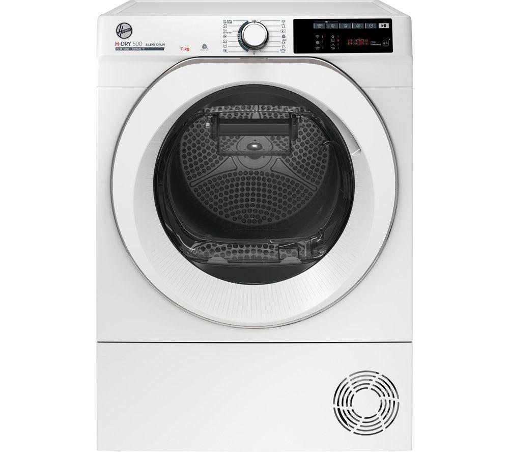 HOOVER H-Dry 500 NDE H11A2TCEXM WiFi-enabled 11 kg Heat Pump Tumble Dryer ? White, White