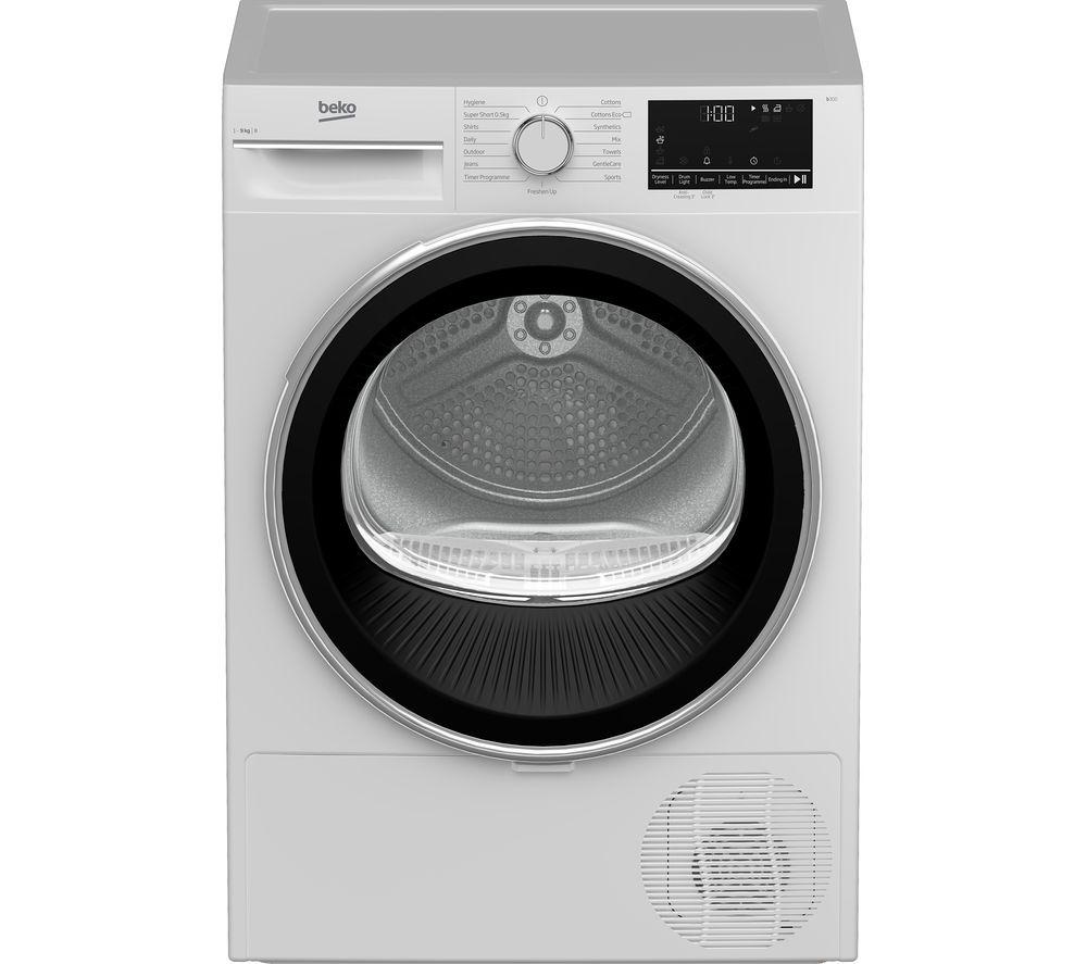 BEKO Pro B3T4911DW 9 kg Condenser Tumble Dryer - White, White