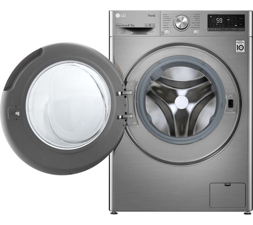 Buy Lg Turbowash With Ai Dd V6 Fwv686ste Wifi Enabled 8 Kg Washer Dryer Graphite Currys