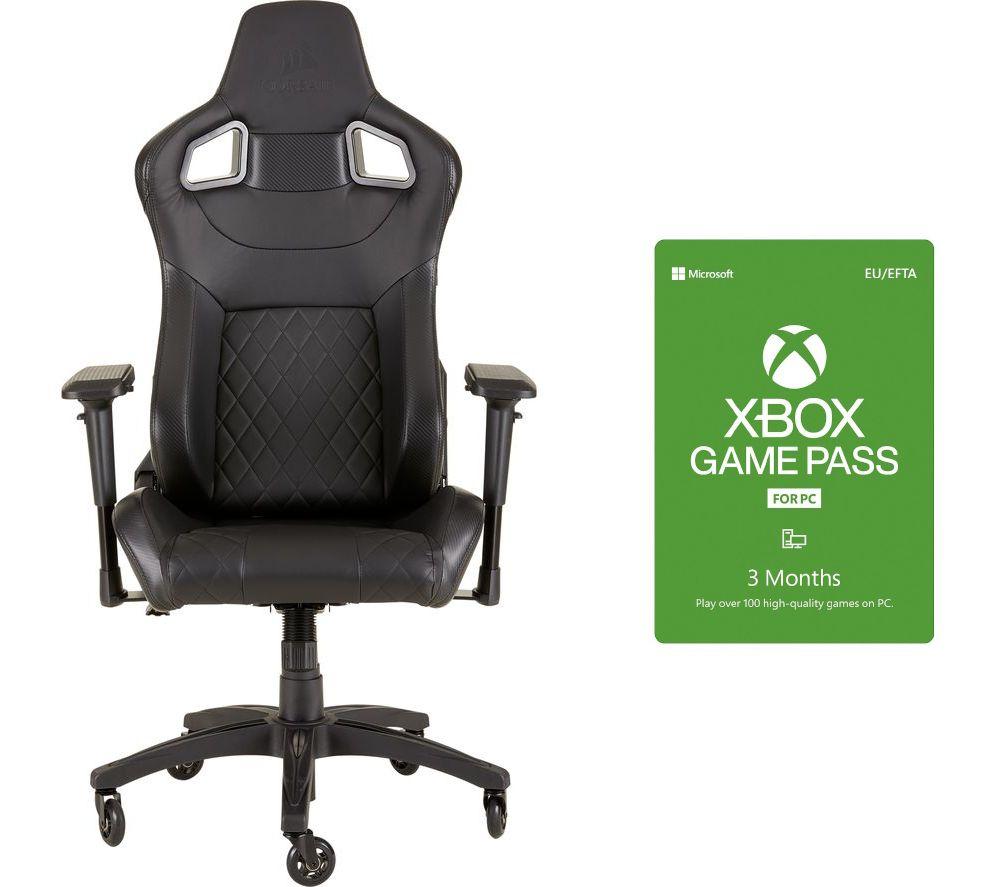 Corsair T1 Race Gaming Chair & 3 Month Xbox Game Pass for PC Bundle