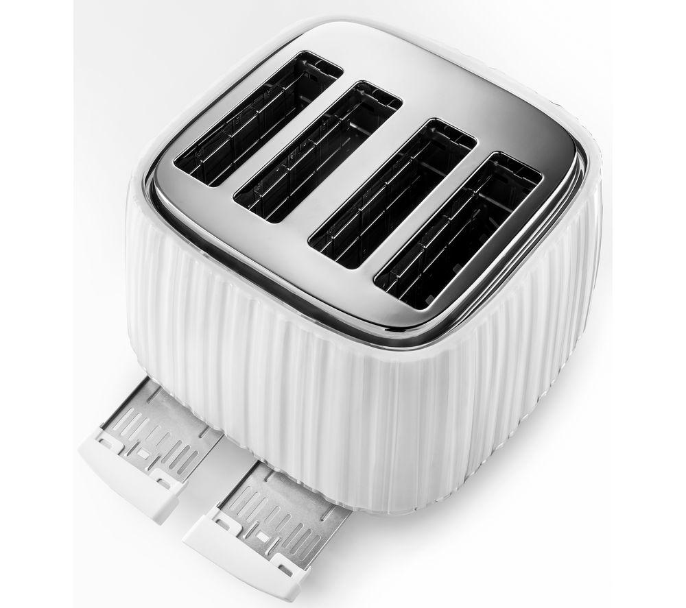 DELONGHI Ballerina CTD4003.W 4-Slice Toaster - White image number 5 of 6