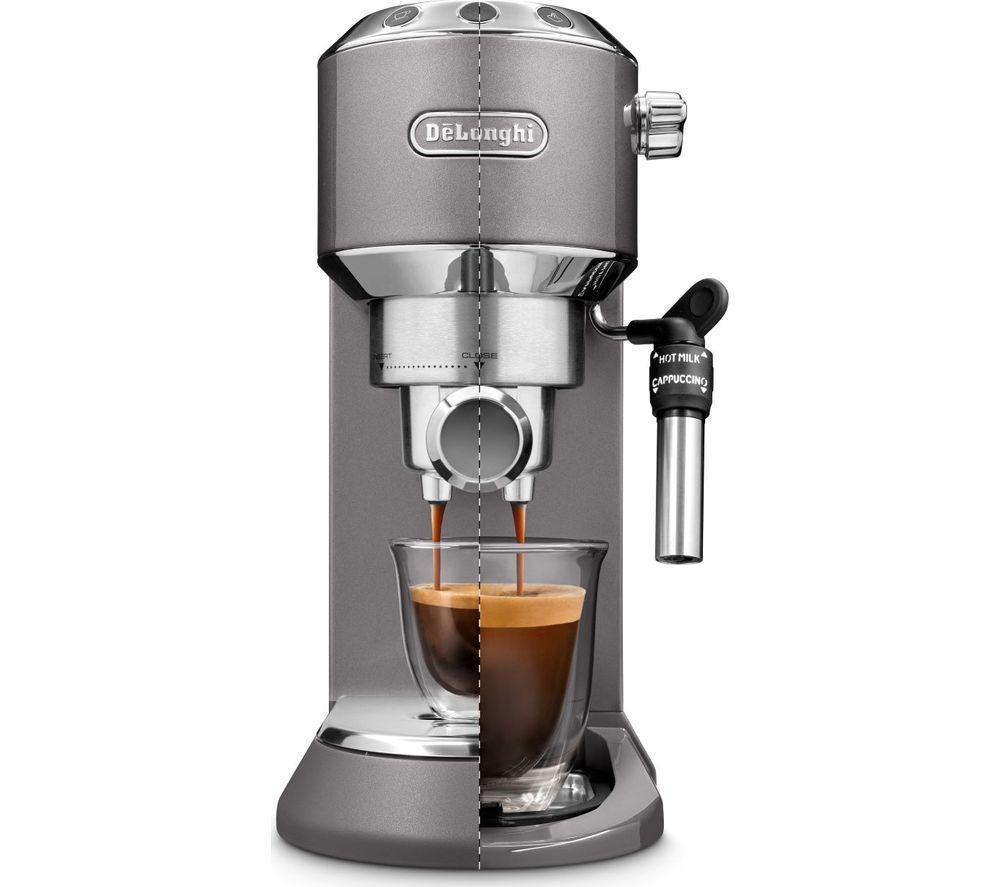 DELONGHI Dedica Metallic EC785M Coffee Machine - Grey
