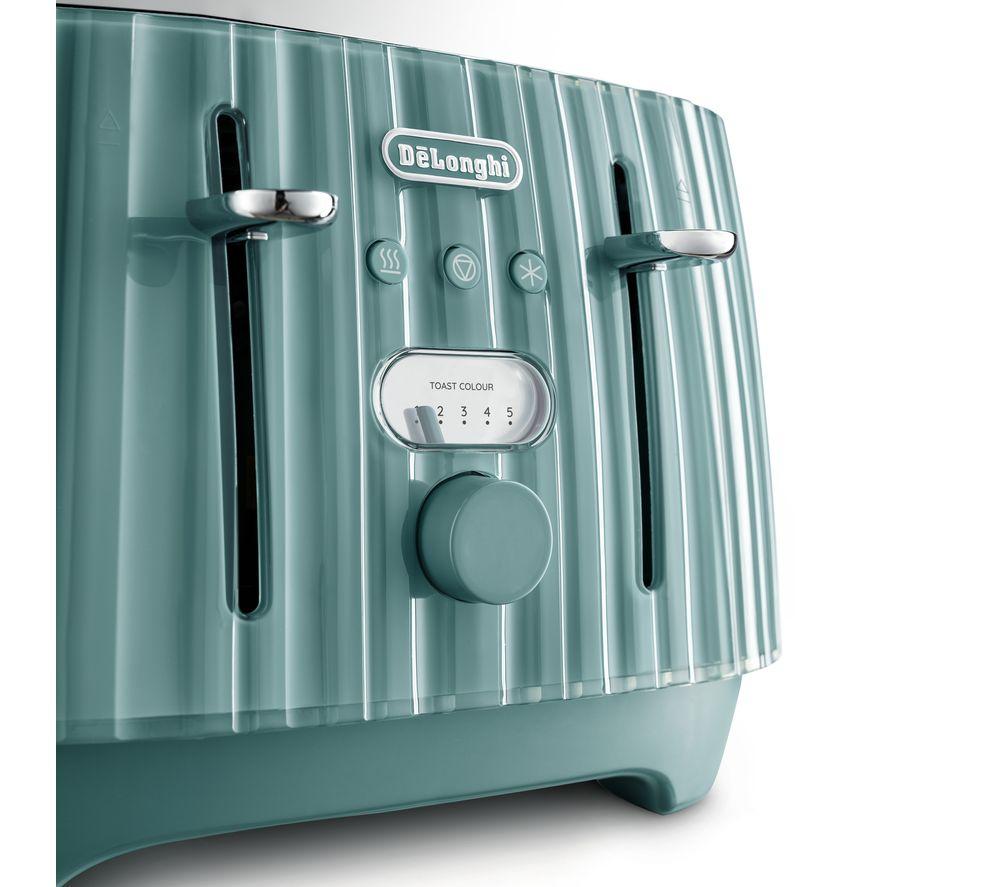 De'Longhi Luminosa 4-Slice Toaster Green - KBL4003GR - First Ireland