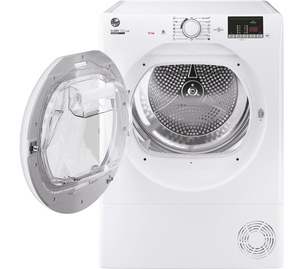 HOOVER H-Dry 300 HLE C10DE WiFi-enabled 10 kg Condenser Tumble Dryer - White, White