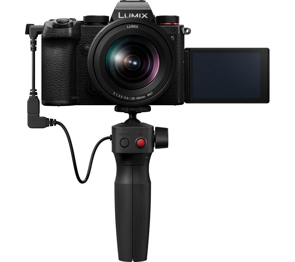 Click to view product details and reviews for Panasonic Lumix Dc S5ke K Mirrorless Camera Vlogging Tripod Grip Bundle Black.