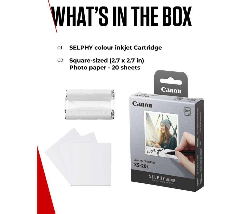 CANON XS-20L 72 x 85 mm Photo Paper & Ink Set - 20 Sheets image number 7 of 7