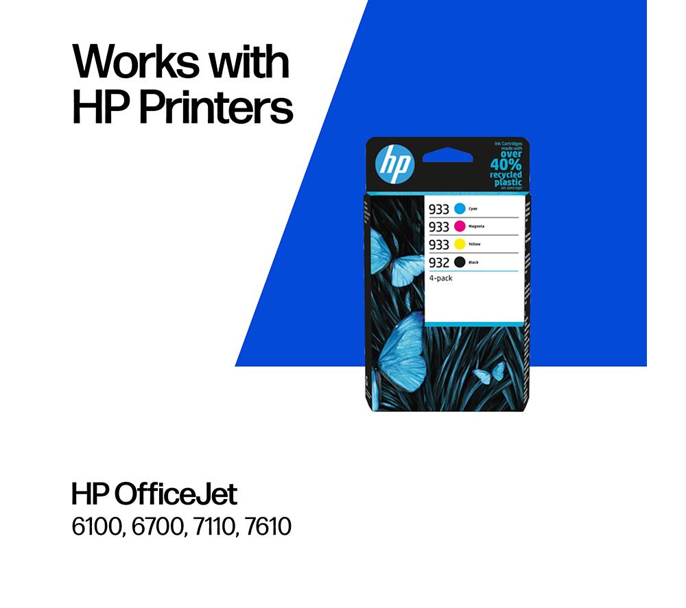 HP 932 & 933 Original Cyan, Magenta, Yellow & Black Ink Cartridges - Multipack image number 2 of 14