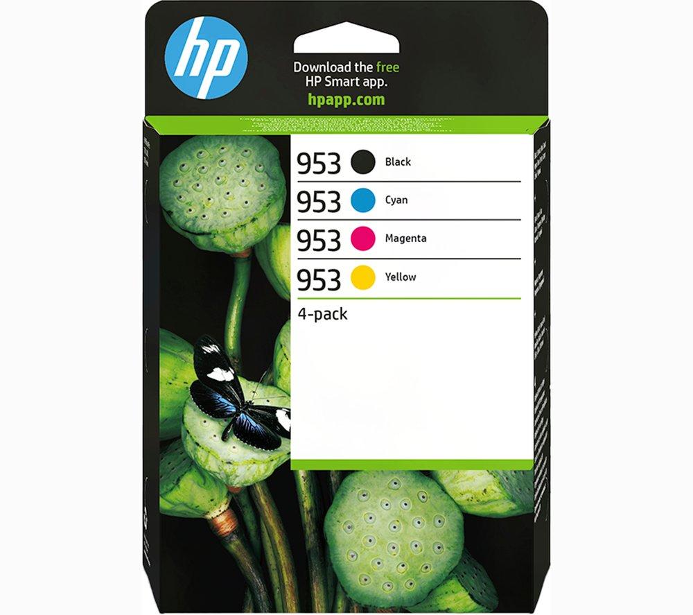 HP 953 - Pack de 4 - noir jaune cyan magenta - original - cartouche d'encre  - pour Officejet Pro 7740 8210 8216 8218 8710 8715 8720 8725 8730 8740 -  Cartouche d'encre