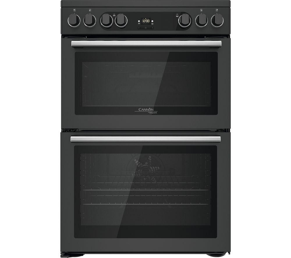 HOTPOINT Cannon CD67V9H2CA 60 cm Electric Ceramic Cooker - Anthracite, Black