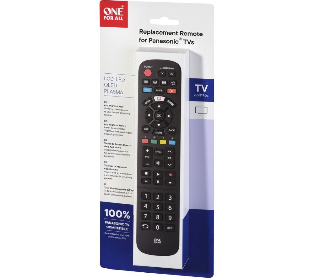 Panasonic tv deals remote codes