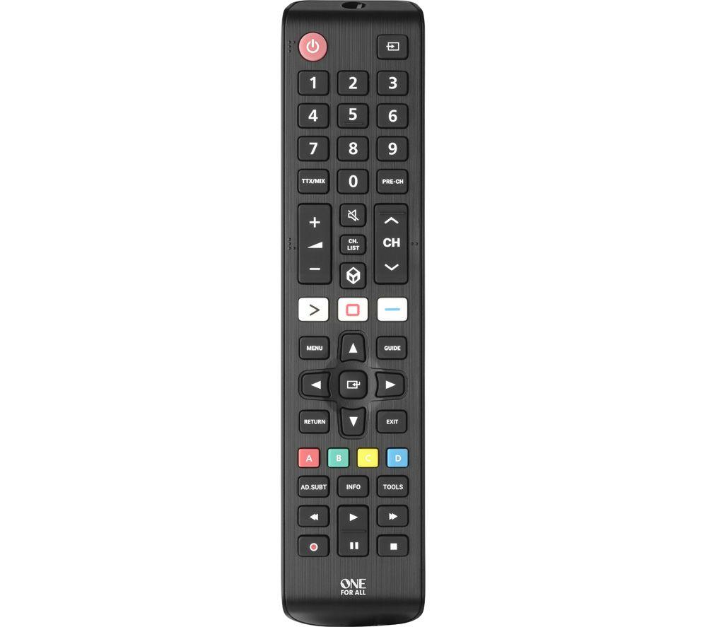 One For All Urc4910 Samsung Universal Remote Control, Black
