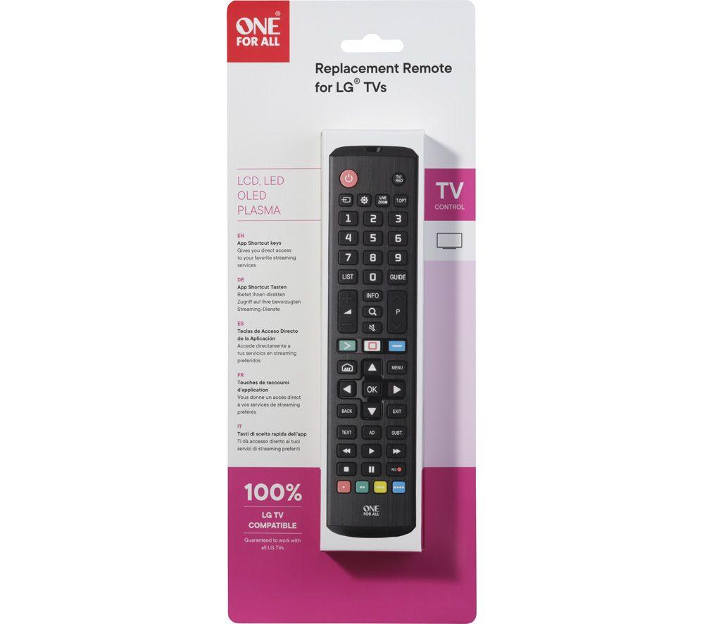 Replacement tv clearance remote