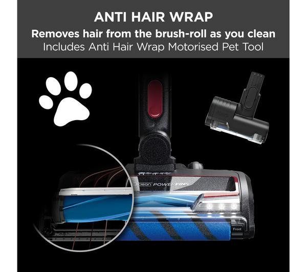 SHARK Anti Hair Wrap with PowerFins IZ300UKT Cordless Vacuum Cleaner - Ruby image number 11