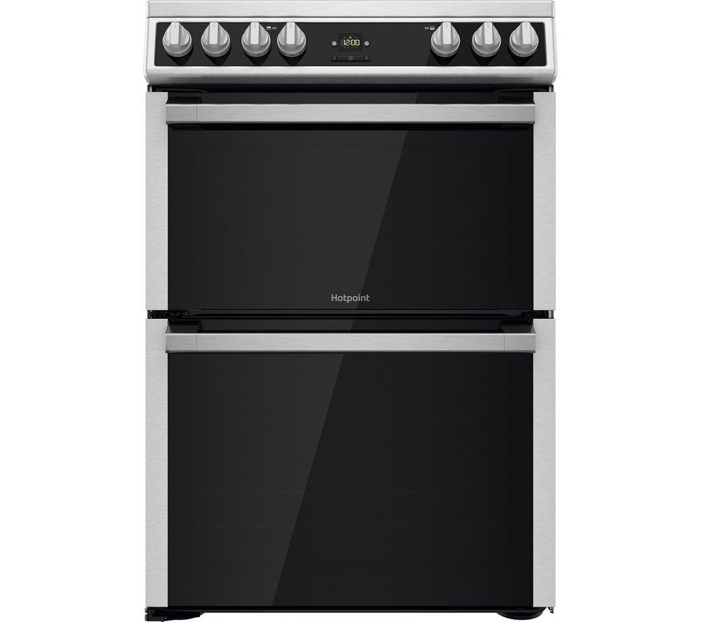 HOTPOINT Multiflow HDT67V9H2CX 60 cm Electric Ceramic Cooker - Inox