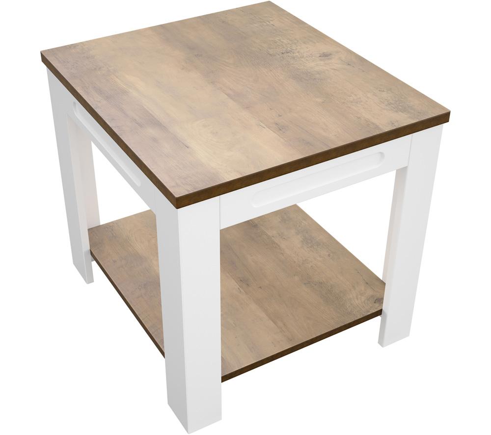 AVF Whitesands FT50WSSW Side Table - Wood & White