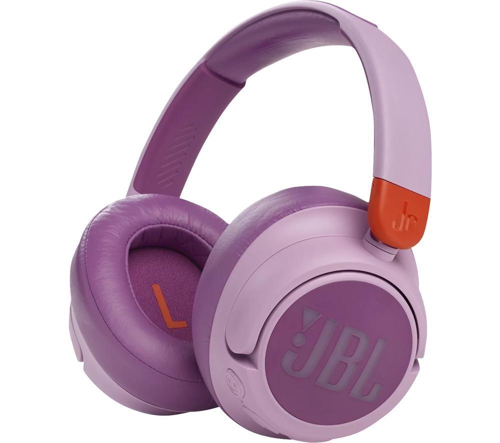 JBL JR 460NC Wireless Bluetooth Noise-Cancelling Kids Headphones - Pink, Pink