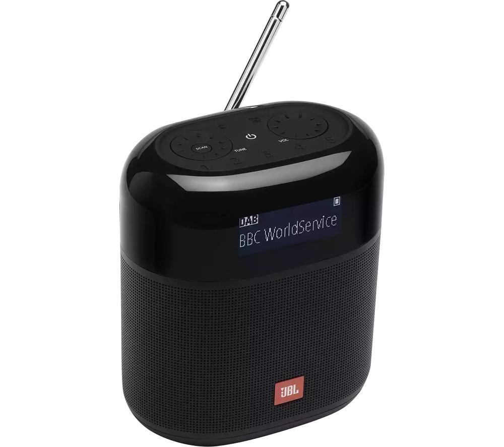 JBL JBLTUNERXLBLKEU Portable DAB? Bluetooth Radio - Black, Black