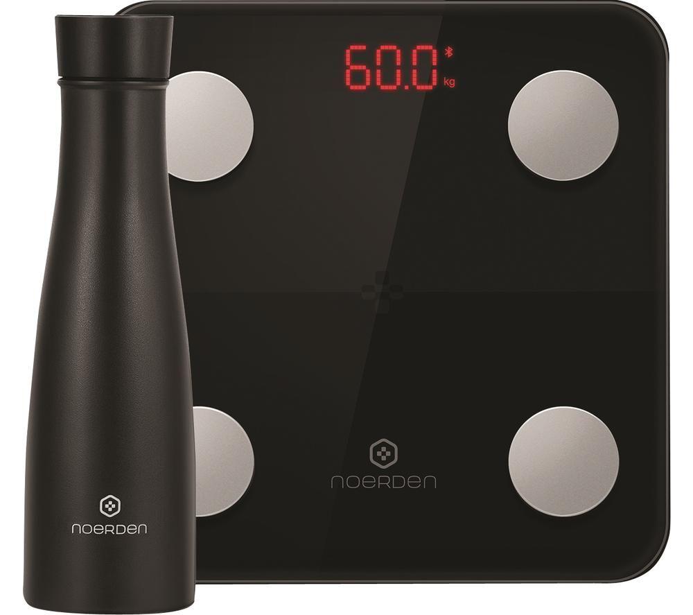 Image of NOERDEN LIZ Smart Bottle & Minimi Smart Scale Bundle - Black, Black