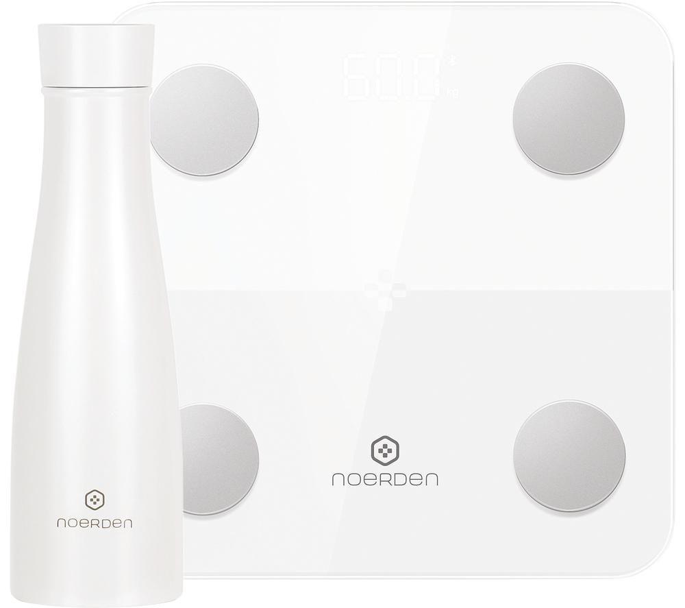 Image of NOERDEN LIZ Smart Bottle & Minimi Smart Scale Bundle - White, White