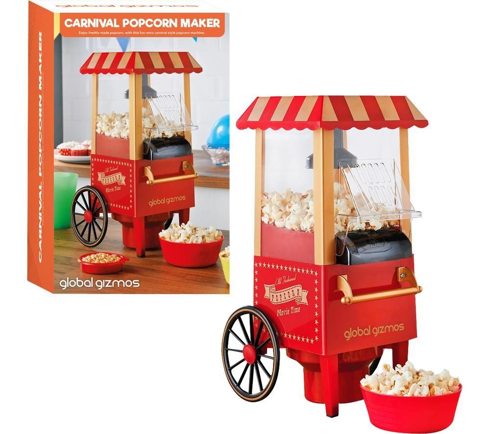 Global Gizmos 50300 Popcorn Maker - Red