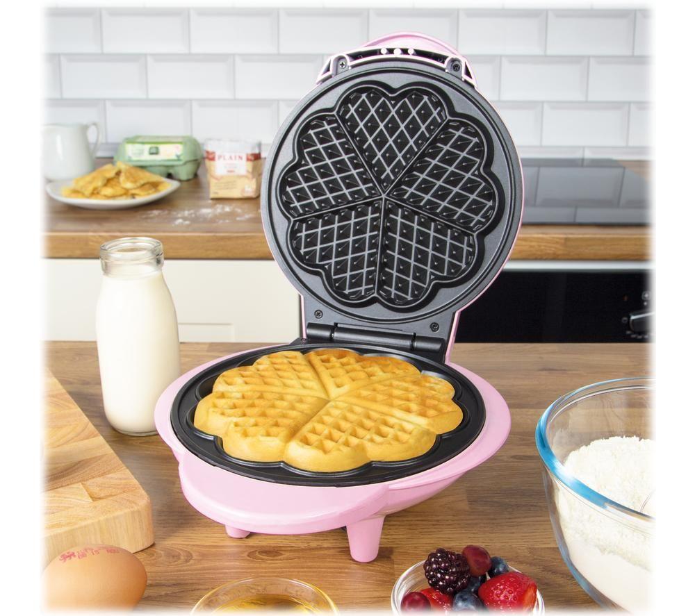 GLOBAL GIZMOS 35570 Waffle Maker - Pink image number 3 of 6
