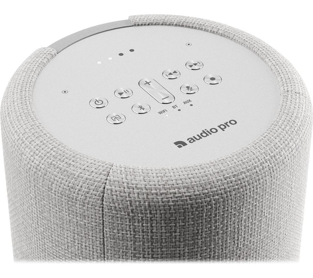 AUDIO PRO G10 Wireless Multi-room Speaker with Google Assistant - Light Grey image number 4 of 5