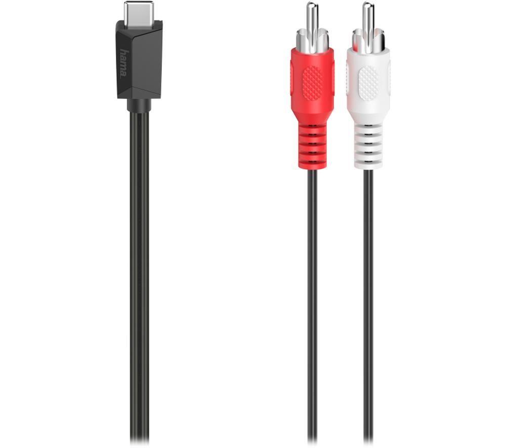 Buy HAMA Essential Line USB TypeC to RCA Audio Cable 1.5 m Currys