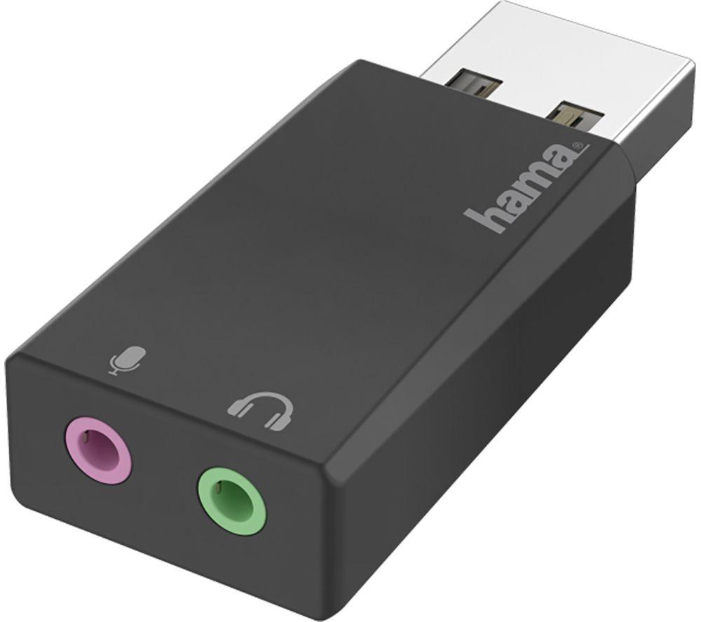 Buy HAMA Essential USB to Dual 3.5 mm Jack Audio Adapter Currys