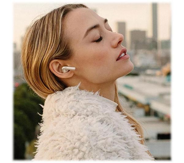 HAPPY PLUGS Air 1 Zen Wireless Bluetooth Earbuds - Silver image number 3