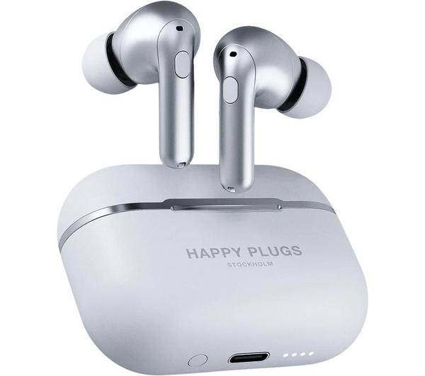 HAPPY PLUGS Air 1 Zen Wireless Bluetooth Earbuds - Silver image number 4