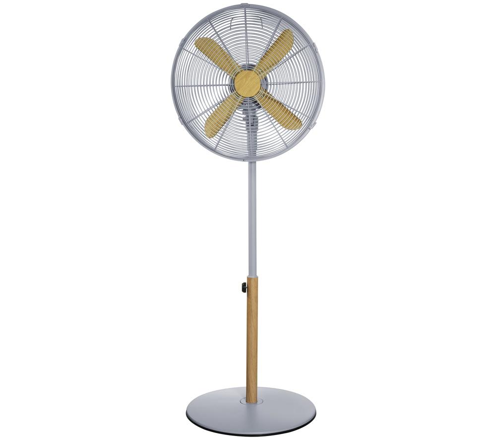 RUSSELL HOBBS Scandi RHMPF1601WDG 16" Pedestal Fan  Grey & Brown review