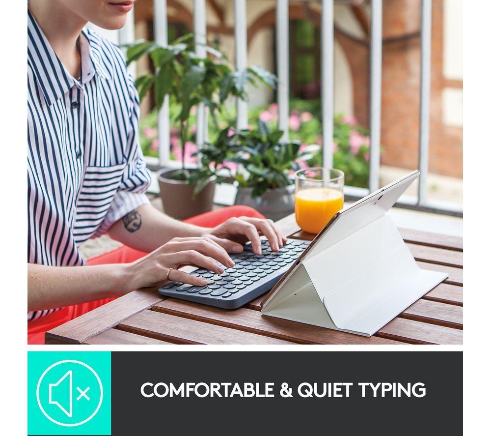LOGITECH K380 & Pebble M350 Wireless Keyboard & Mouse Bundle - Dark Grey & Black image number 4 of 8