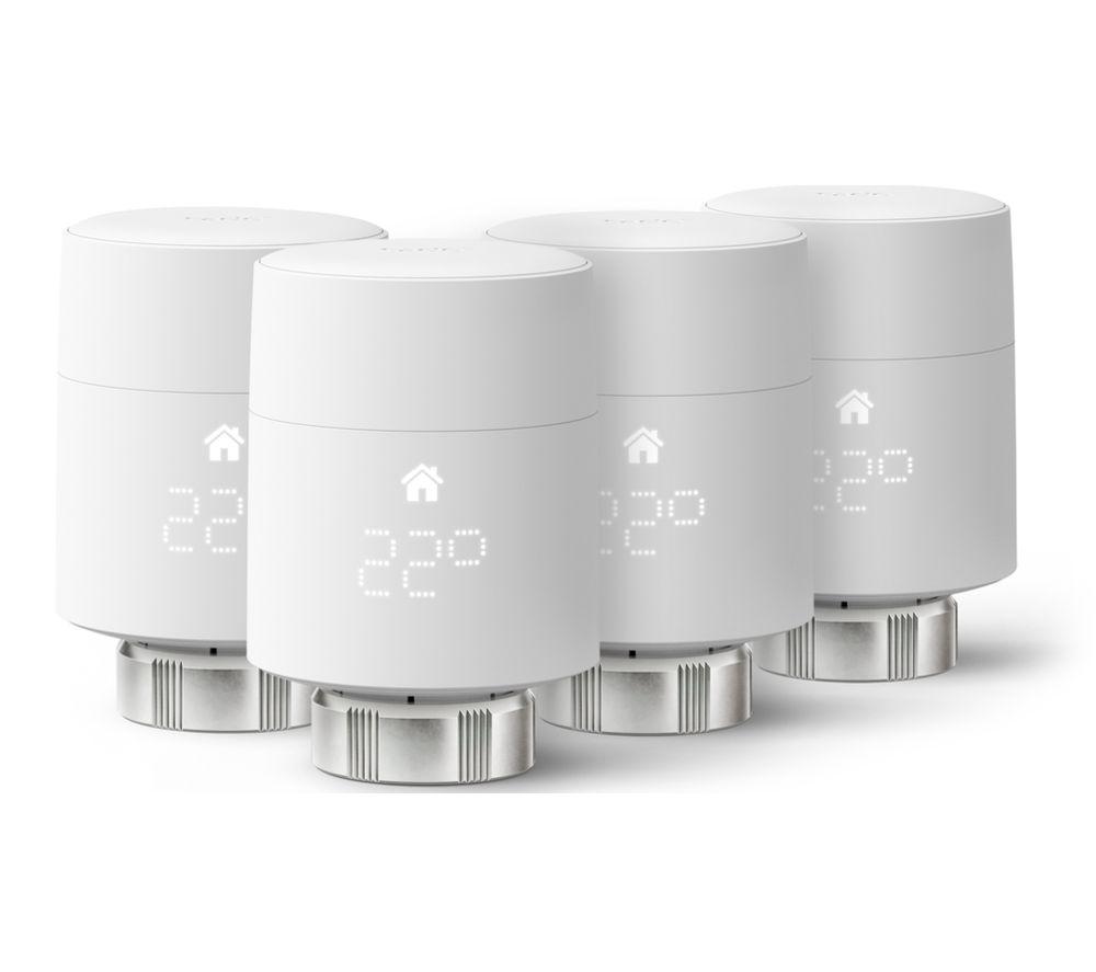 TADO V3 Smart Radiator Thermostat Add-on - Pack of 4, White