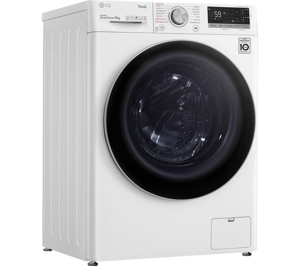 LG EZDispense TurboWash with AI DD V7 F4V709WTSA WiFi-enabled 9 kg 1400 Spin Washing Machine - White image number 10 of 16