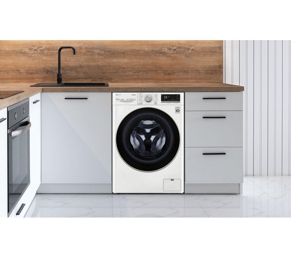 LG EZDispense TurboWash with AI DD V7 F4V709WTSA WiFi-enabled 9 kg 1400 Spin Washing Machine - White image number 15 of 16