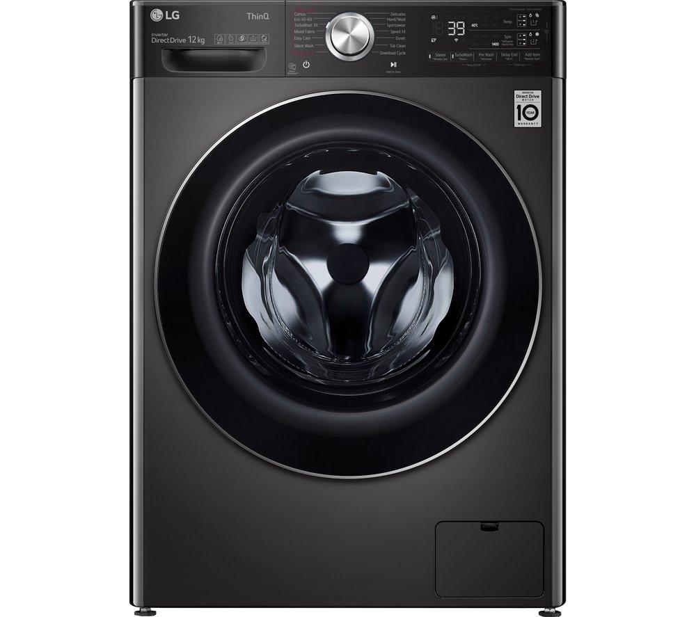 LG EZDispense with TurboWash 360 V11 F4V1112BTSA WiFienabled 12 kg