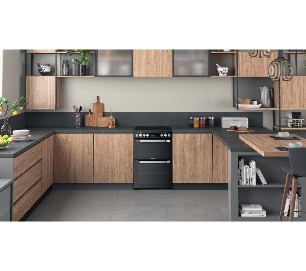 HOTPOINT HDM67V9HCX 60 cm Electric Ceramic Cooker - Black image number 9 of 11