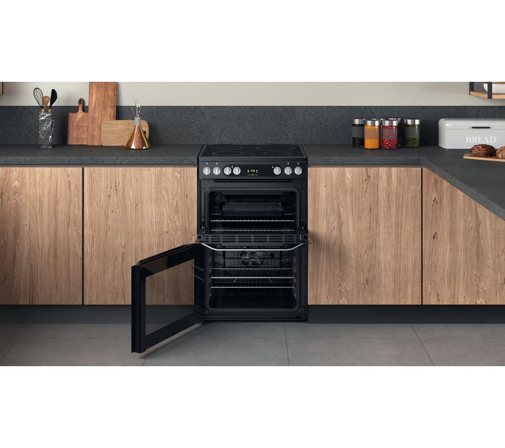 HOTPOINT HDM67V9HCX 60 cm Electric Ceramic Cooker - Black image number 10 of 11