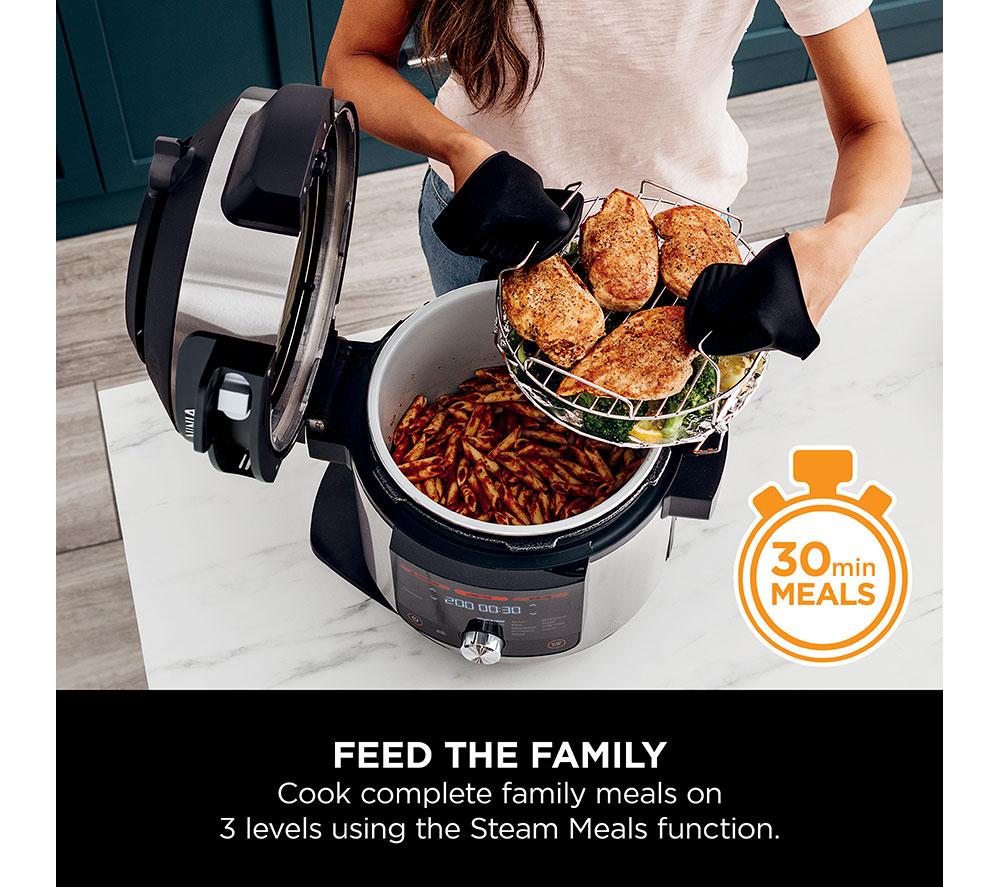 Buy NINJA Foodi MAX 15 in 1 SmartLid OL750UK Multicooker Air Fryer Stainless Steel Black Currys