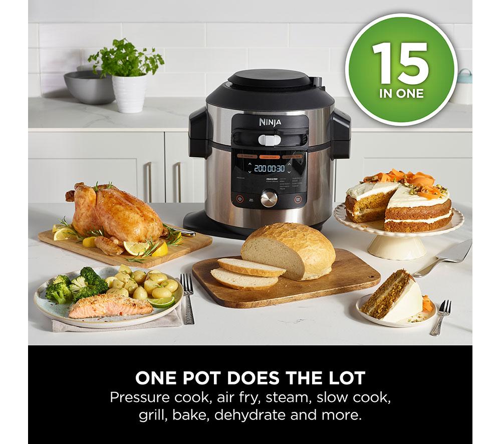 Ninja Foodi MAX Multi Cooker with SmartLid, 14 Cooking Functions in 1, 7.5L  14in1 Multi-Cooker, Pressure Cooker, Air Fryer, Combi-Steam, Slow Cook,  Bake, Grill, Copper/Black  Exclusive OL650UKCP