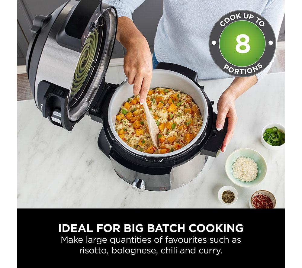 NINJA Foodi MAX 15-in-1 SmartLid OL750UK Multicooker & Air Fryer - Stainless Steel & Black image number 7 of 10