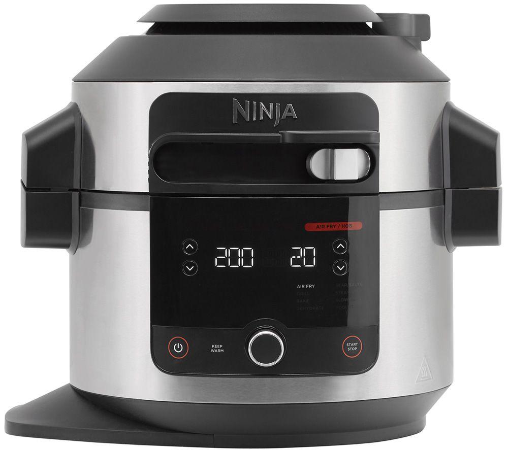 NINJA Foodi 11-in-1 SmartLid OL550UK Multicooker & Air Fryer - Stainless Steel & Black, Stainless St