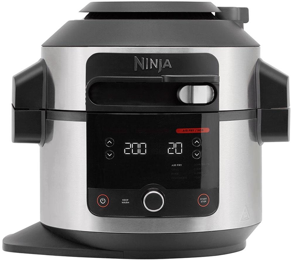 NINJA Foodi 11-in-1 SmartLid OL550UK Multicooker & Air Fryer - Stainless Steel & Black, Stainless Steel