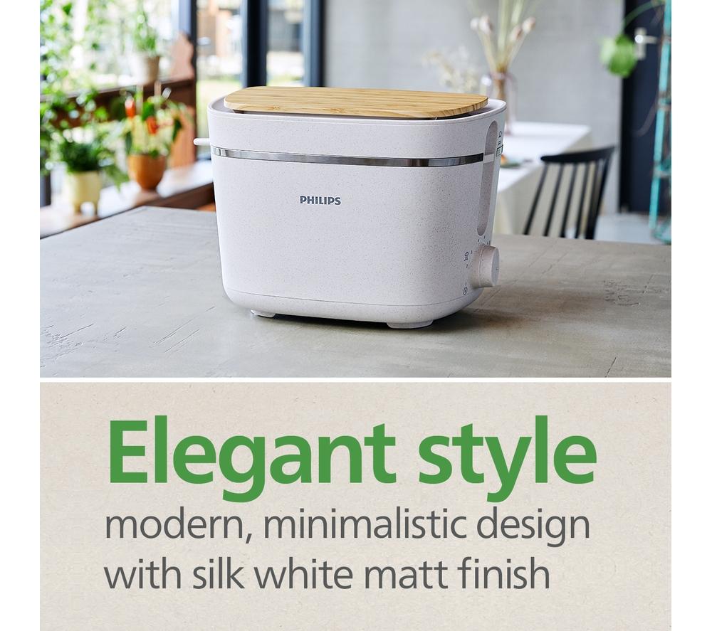 PHILIPS Eco Conscious HD2640/11 2-Slice Toaster - White image number 5 of 10