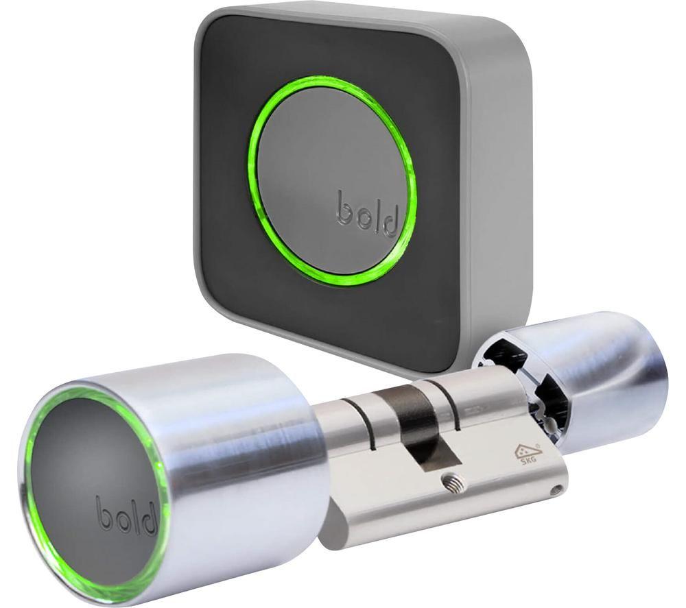 BOLD SX-33 Smart Door Lock with Connect Control Hub - Silver image number 8 of 8
