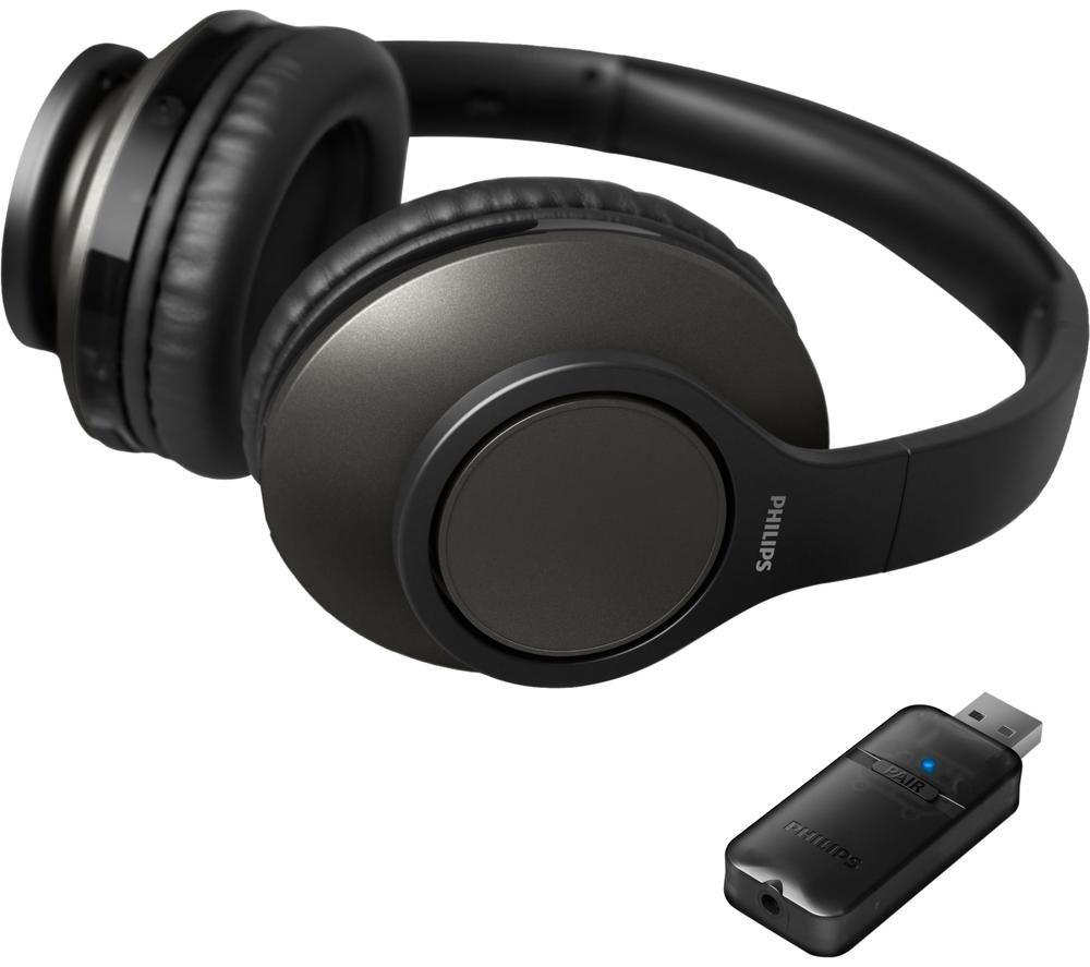 Buy PHILIPS TAH6206BK/00 Wireless Bluetooth TV Headphones Black Currys