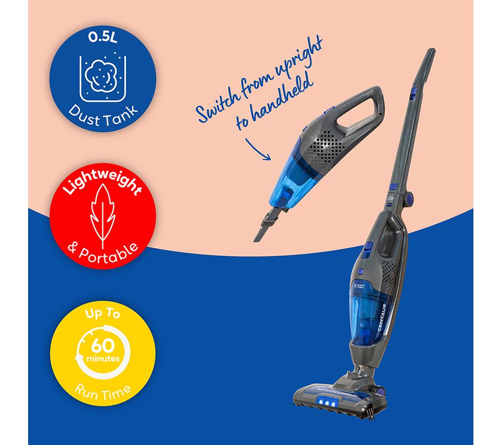RUSSELL HOBBS Centaur RHSV2211 Cordless Vacuum Cleaner - Grey & Blue image number 3 of 13
