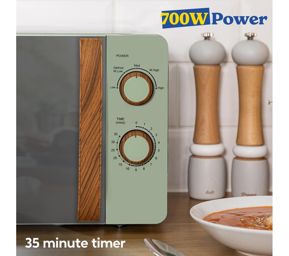 RUSSELL HOBBS Scandi RHMM713MG-N Compact Solo Microwave - Green image number 7 of 9